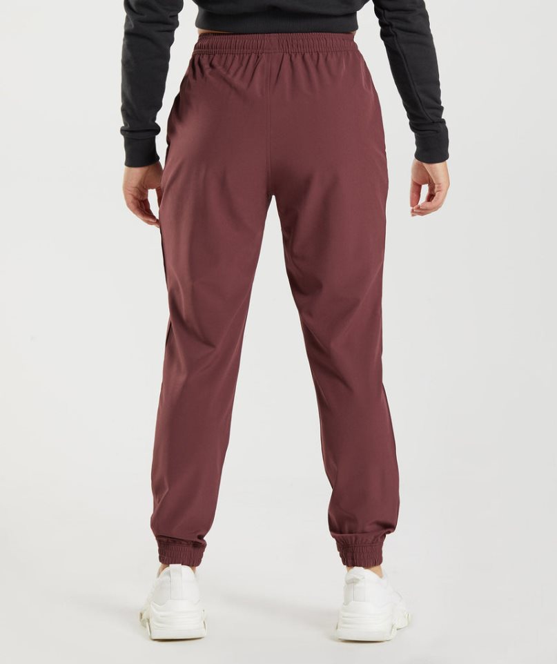 Women's Gymshark Training Woven Jogger Dark Brown | CA 3A1N78